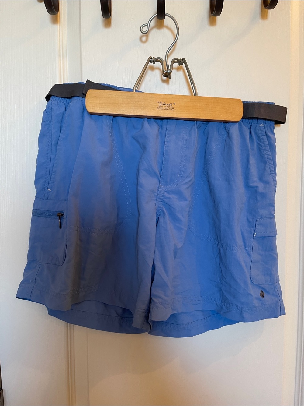 Columbia Blue Quick-Dry Cargo Swim Shorts